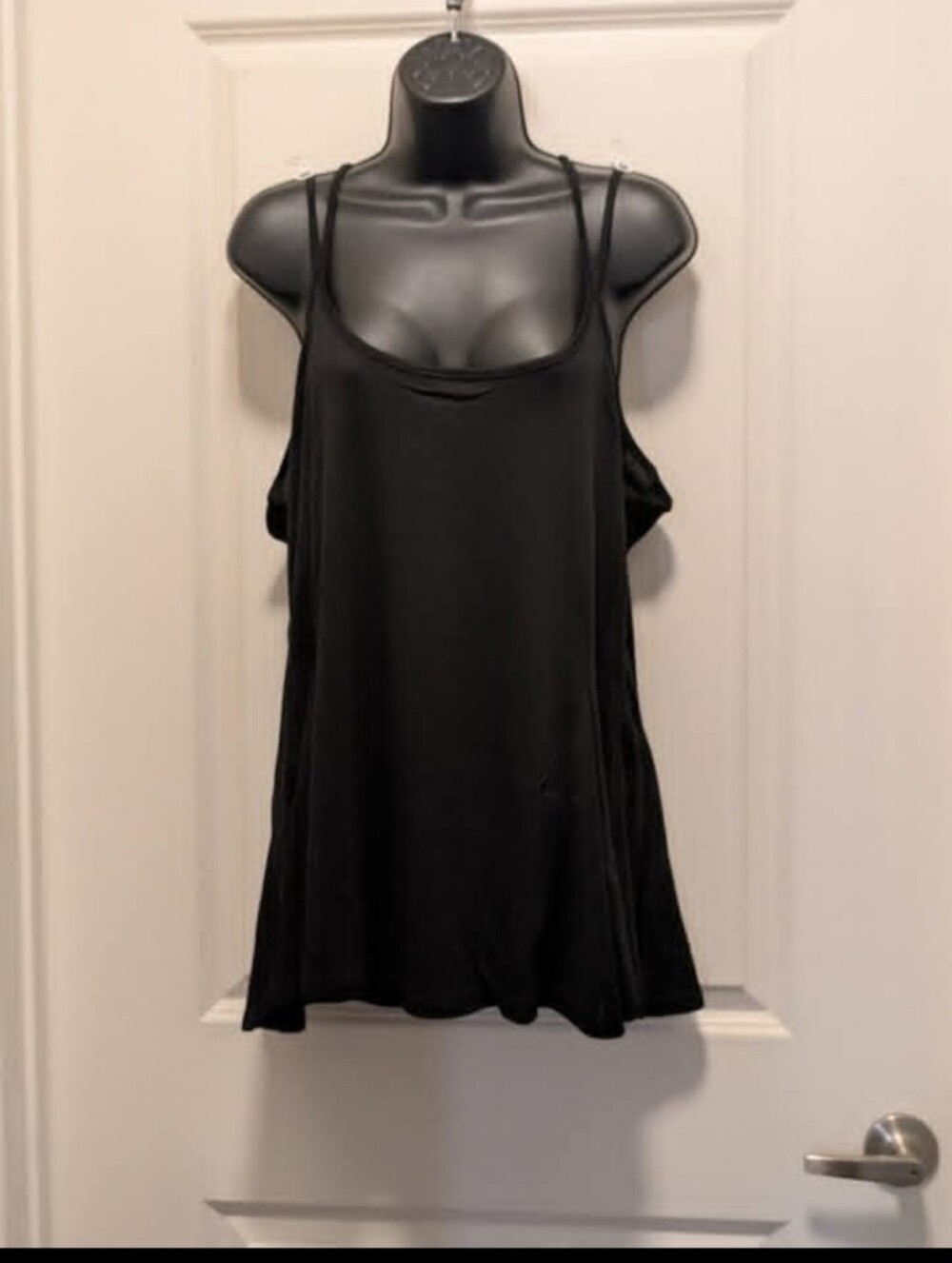 Plus Black Strappy Boutique Peplum